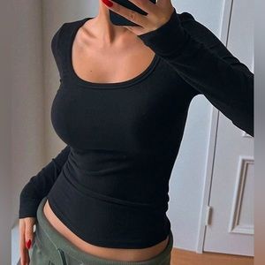 Black long sleeve shirt